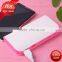 rainbow color frame with strong LED portable power bank 15600mah
