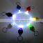 high quality Plastic 40000mcd White light LED flash light keychain factory