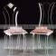 exquisite design transparent acrylic chair/clear acrylic chair/acrylic wedding chair