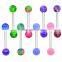 TR01068 Tongue barbell colorful tongue piercing