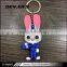 Wholesale high quality live animal plastic smart cartoon animals shaped keychain