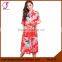 0111 Wholesales Stock Available Chinese Floral Silk Kimono Long Robe