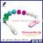 New Products 2016 Colorful Safety Baby Teething Toy Silicone Wooden Clip Pacifier Chain                        
                                                Quality Choice
