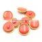 brass covered plastic button shank ABS button for coat