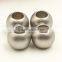 round metal toggle matt silver metal cord stopper