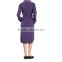 Womens Cotton/polyester Blend Duffield Robe--Purple