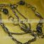 Shining alloy waist chain with carabiner skeleton design