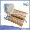 Bamboo Scissor Style Folding Dish Rack W/Flatware Holder Set.