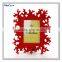 polyresin gift red coral like picture frame wholesale photo frame custom home decor