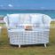 luxury indoor&outdoor rattan sofa for wicker garden furniture
