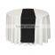 2015New banquet wholesale black fancy shiny satin table runner