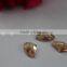 8.5*14mm Hatchet Apricot color Flat Back Hand sewing Glass Rhinestone