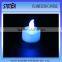 color changing feature and multi-colored LED flashing candle