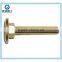 Round head bolts with knurl shank