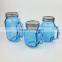 Colorful 3 sizes Glass Mason Jar with Handle