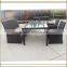 Resort used Wicker hotel table and chairs (T499)