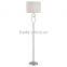 2017 hotel decorative Crystal floor lamp with linen shade good for inn decor high end