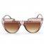 high-end plastic transparent cateye sunglasses Seting auger 100%UV protect