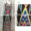 2016 Summer Fashion Women Dress Ladies Sleeveless Halter Neck Ethnic Printed Bodycon Sexy Long Maxi African Dresses