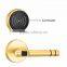 Stainless Steel hotel keyless door lock system with Mechanical key and cards