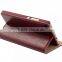 Luxury design fashion book style for huawei ascend p8 real flip wallet leather phone case