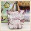 2015 hot sale cotton shopping lady bags handbag
