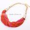 Top Quality 3 Color Beads Chunky Vintage Pendant Statement Necklace Women Necklaces & Pendants Fashion Necklaces for Women 2014
