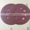 round metal disc for metal and wood polishing Sand papers 6"