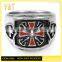 China Factory Knight Armor Templar Crusader Shield Cross Rings, Rem Enamel Cross Rings(HF-048)