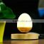 LED Bulb Wood Grain Base Floating Maglev Speaker