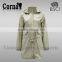 2016 new style women leisure long raincoat jacket with hood