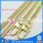 gold color metal chain with snap hooks for handbag C-037