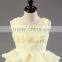 Flower Girl Dress Ivory Rose Flower Dress Wedding Bridesmaid Formal Dress Girl Pageant Birthday Dress For Holiday