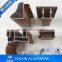 China factory supply wood color aluminum window door aluminium profile