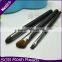 Goat hair wooden smokey eye 3pcs brush set