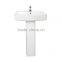 Bathroom floor stand full pedestal rectangular sink