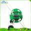Retractable garden water hose reel cart with plastic plate,connector and handle