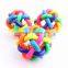 Pet toys color woven ball 7 colours bell ball large size 10 CM