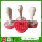 Silicone Cookie Stamp With Wooden Handle,Festivity Style Pink Silicone Cookie Stamp