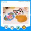 2016 Exclusive custom cup mat Christmas snowflake printed non-slip silicone round the cup pad