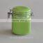 White Ceramic Square Canister With Lid and Stainless Steel,Bottles and Jar for Sugar