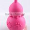TPR pet toy in gourd shape with footprint pattern/dog toy