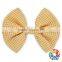 sweet little girls hair accessories orange grid hair bow for kids