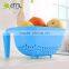 Square Plastic Vegetable Draining Strainer Basket With Handle,big Size