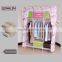 natural material living room storage rack wood closet