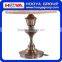 13" Antique Brass Bedside Table Lamp w/ LED Bulb Champagne Bedroom Night Light