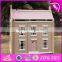 2017 New design lovely wooden girls dollhouse for sale W06A237