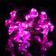 pink red heart valentine's day decoration battery operated silver wire romantic made in china decoration lights string