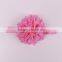 wholesale white chiffon children elastic hariband baby headband