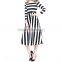 Maxnegio digital full printed maxi long sleeve women casual dress